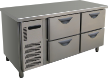 Fancor stainless steel counter top drawer chiller, 凡高不鏽鋼工作檯抽屜雪櫃，商用不鏽鋼雪櫃，Commercial Stainless steel chiller freezer