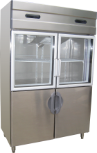 Fancor stainless steel dual temperature chiller freezer, 凡高不鏽鋼雙溫雪櫃，商用不鏽鋼雪櫃，Commercial Stainless steel chiller freezer