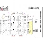 Restaurant and Bar Exhibition Hong Kong 2015 Floor plan, Fancor GE26 booth. 香港餐飲展平面圖2015, 凡高GE26展位